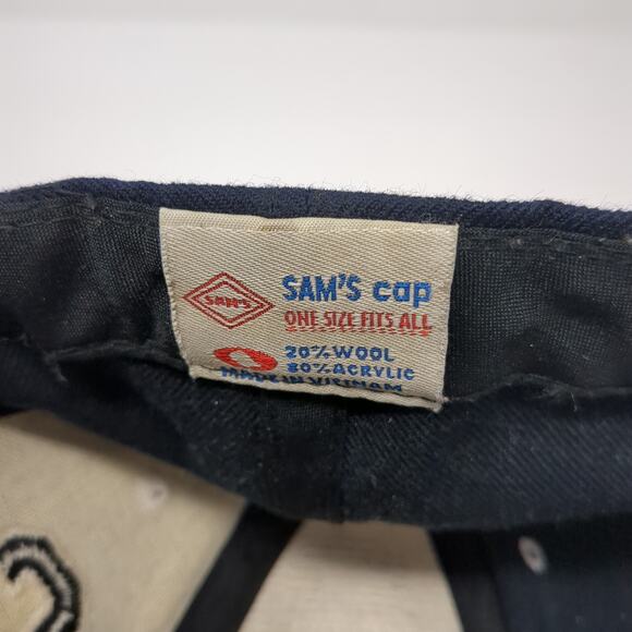 Chicago Strapback Baseball Cap Blue One Size Adjustable Embroidered Sam's Cap - Picture 9 of 9
